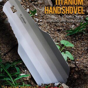 Ultralight Backpacking Trowel Titanium Shovel Hiking Trowel for Outdoor 1 Pack